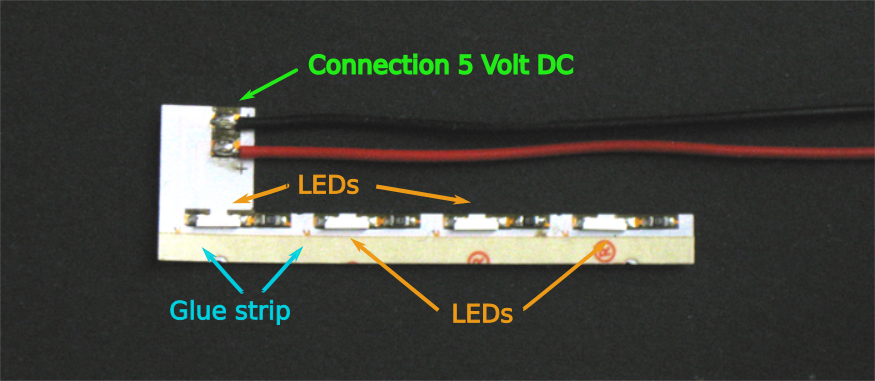 LED-FPC Anschlussbelegung english