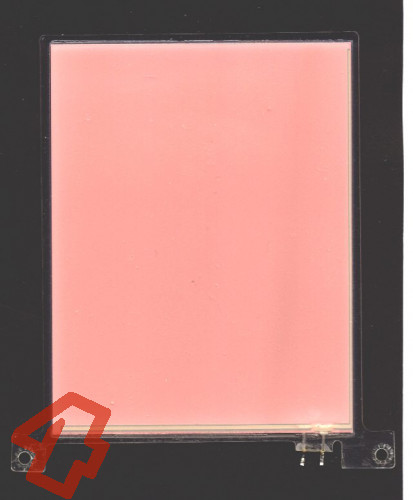 Leuchtfolie, rosa-weiß, 87mm x 112mm, laminiert