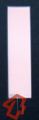 Leuchtfolie, rosa-weiß, 28mm x 108mm, laminiert