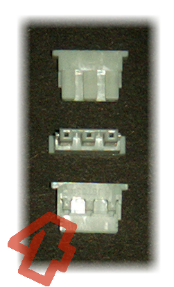 Connector housing BHR-03VS-1 male