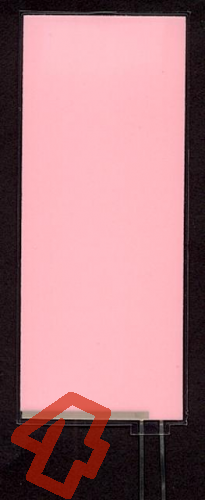 Leuchtfolie, rosa-weiß, 39mm x 93mm, laminiert