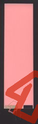EL-Panel, pink-white, 47mm x 157mm, laminated