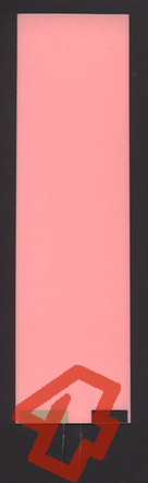 Leuchtfolie, rosa-weiß, 30mm x 89mm, Zuschnitt