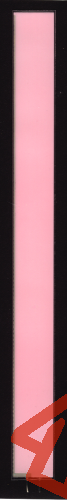 Leuchtfolie, rosa-weiß, 19,5mm x 222mm, laminiert