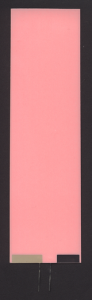 Leuchtfolie, rosa-weiß, 43mm x 155mm, laminiert