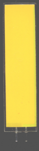 EL-Panel, softyellow, 18mm x 74mm, laminated