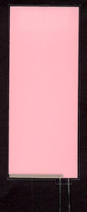 Leuchtfolie, rosa-weiß, 39mm x 93mm, laminiert