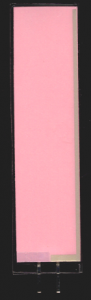 Leuchtfolie, rosa-weiß, 18mm x 74mm, laminiert