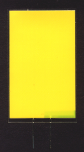 EL-Panel, softyellow, 41mm x 66mm, laminated