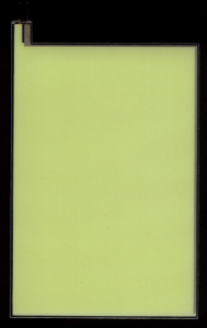 EL-Panel, green, 93mm x 135mm, laminated